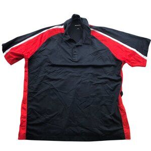 Sport-Tek Mens Polo Shirt Size 4XL Performance Activewear Black Short Sleeve